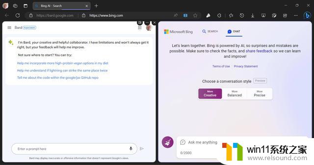 微软在Edge浏览器弹窗告诉Google Bard用户改用Bing AI试试，推出强大AI搜索引擎
