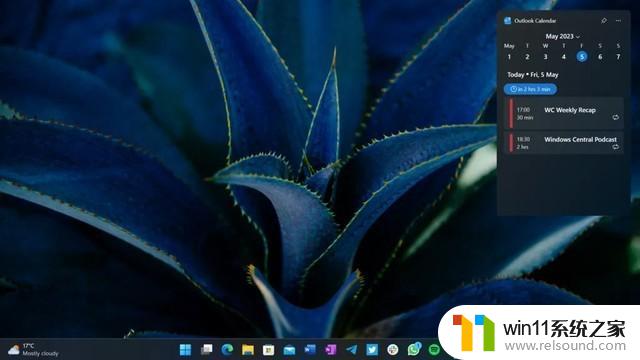 微软Win11小部件可固定在桌面，支持经典设计继承！