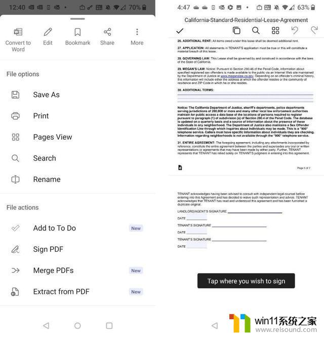 微软更新移动端Microsoft 365应用，可轻松签署PDF文件