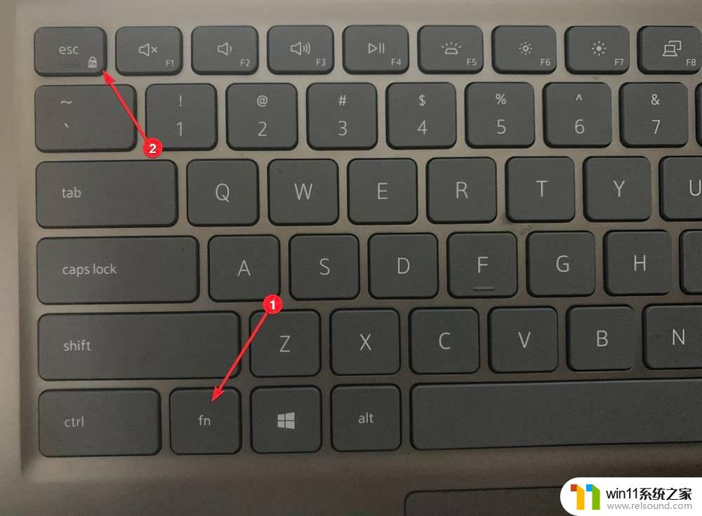 win11f1到f12不能用 Win11如何设置功能键(Fn)锁定和解锁
