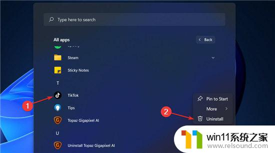 win11tiktok打不开 win11中卸载TikTok的技巧和注意事项