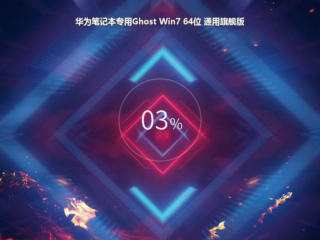 华为笔记本专用Ghost Win7 64位 通用旗舰版