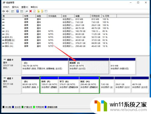 win10磁盘新加卷